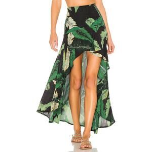Beach Riot 'Rachel' Green Viscose Skirt Size XS